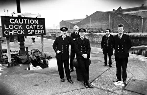 00666 Gallery: The last watch at the Brunswick Dock, (left to right), acting dockmaster Alec Broadbent