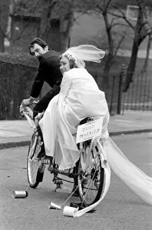 Images Dated 5th February 2008: In many ways, it was a stylish marriage... and the groom Could afford a carriage