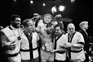 Images Dated 22nd November 1987: WBC and IBF, welterweight title fight between Lloyd Honeyghan and Johnny Bumphus
