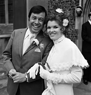 Images Dated 1st December 1971: The wedding of actor Bill Treacher and actress Katherine Kessey held at St Leonard'