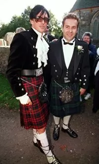 Images Dated 23rd September 1997: Wedding of Model Kirsty Hume and Donovan Leitch September 1997 at Luss Parish church