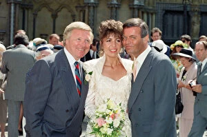Disc Jockey Collection: The wedding of Tony Blackburn and Debbie Thomson held at St Margarets Church