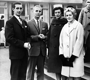 Welsh international Roy Vernon (left) and Scottish international centre-forward Alex Welsh international Roy Vernon (left) and Scottish international centre-forward Alex