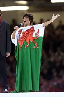 Images Dated 1st October 1999: Welsh singing star Shirley Bassey got the biggest cheer of the opening ceremony at