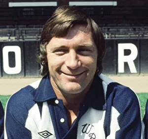 West Bromwich Albion footballer Willie Johnston poses for a portrait during a club West Bromwich Albion footballer Willie Johnston poses for a portrait during a club