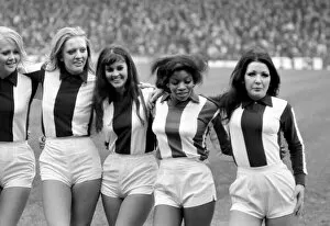 Images Dated 10th December 1972: West Bromwich Albion vs. Liverpool. Albions Go-Go girls wearing the junior team'