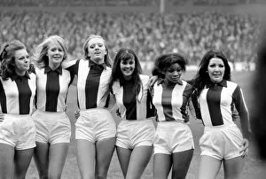 Images Dated 10th December 1972: West Bromwich Albion vs. Liverpool. Albions Go-Go girls wearing the junior team'
