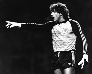 Images Dated 13th October 1982: West German golakeeper Harald Schumacher in action during the international match against