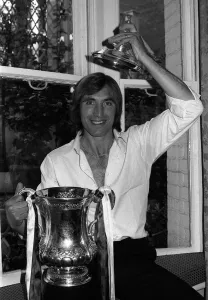 West Ham captain Billy Bonds poses with the FA Cup at the reception at the Town hall West Ham captain Billy Bonds poses with the FA Cup at the reception at the Town hall