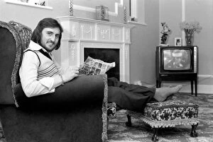 Images Dated 21st February 1975: West Ham F. C. Frank Lampard at home. February 1975 75-01037-005