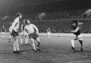 Images Dated 23rd November 1971: West Ham vs European XI. Geoff Hurst testimonial at Upton Park