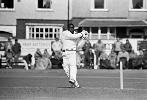 Images Dated 3rd May 1987: West Indies cricketer Richards in action at Riston County Cricket club where spent