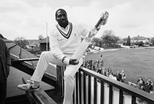 Images Dated 3rd May 1987: West Indies cricketer Richards at Riston County Cricket club where spent the 1987 season