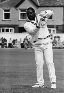 Images Dated 3rd May 1987: West Indies cricketer Richards at Riston County Cricket club where spent the 1987 season