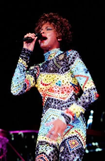 Images Dated 1st October 1991: Whitney Houston in concert. October 1991