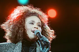 Whitney Houston singing at Freedomfest: Nelson Mandela 70th Birthday Celebration Whitney Houston singing at Freedomfest: Nelson Mandela 70th Birthday Celebration