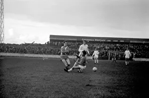 Wigan v Port Vale FA Cup Round One 1969/70 SeasonWigan centre Cairney puts a shot past Wigan v Port Vale FA Cup Round One 1969/70 SeasonWigan centre Cairney puts a shot past