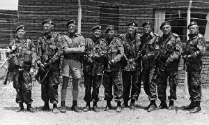 Theatre Collection: The Wild Geese cast in army uniform 1977