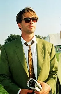 Images Dated 28th July 1991: William Baldwin actor Polo match at Windsor