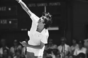Wimbledon 1976. Ilie Nastase against Ramirez. 1st July 1976