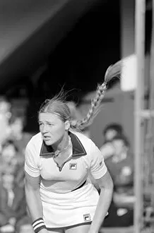 Images Dated 24th June 1980: Wimbledon 1980: 2nd day. Tracey Austin vs. Miss A. Moulton. Miss A. Moulton