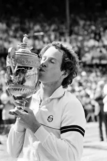 Images Dated 3rd July 1983: Wimbledon 1983: Mens Final: John McEnroe v. Chris Lewis. Winners and presentation