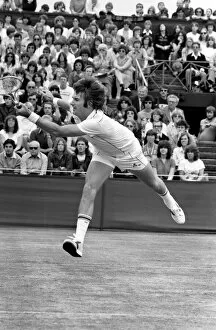 Wimbledon 3rd Day: Jimmy Connors in action. June 1981 81-3579-011