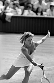 Images Dated 3rd July 1980: Wimbledon '80': 10th day. Chris Evert-Lloyd. July 1980 80-3438-018