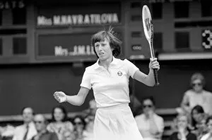 Images Dated 3rd July 1980: Wimbledon '80': 10th day. Navratilova. July 1980 80-3438-004