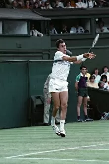 Images Dated 22nd June 1988: Wimbledon. Ivan Lendl v. Darren Cahill. June 1988 88-3342-078
