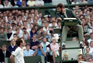 Images Dated 23rd June 1988: Wimbledon. John McEnroe. June 1988 88-3372-121