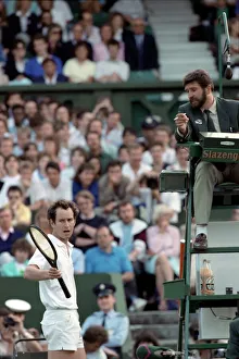 Images Dated 23rd June 1988: Wimbledon. John McEnroe. June 1988 88-3372-122