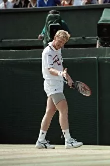 Images Dated 7th July 1991: Wimbledon. Mens Final: Michael Stich vs. Boris Becker. July 1991 91-4302-074