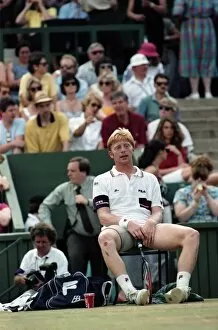 Images Dated 7th July 1991: Wimbledon. Mens Final: Michael Stich vs. Boris Becker