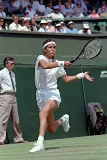 Wimbledon. SGabriella Sabatini v. Jennifer Capriati. July 1991 91-4353-024