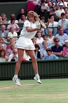 Wimbledon. Steffi Graf (Women Singles Winner) v. Pam Shriver. June 1988 88-3518-121