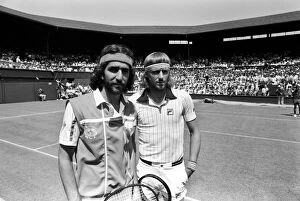 Wimbledon Tennis 1st Day: Bjorn Borg. June 1981 81-3536-021
