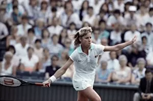 Images Dated 22nd June 1988: Wimbledon Tennis. (Chris Evert). June 1988 88-3341-026