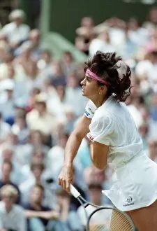 Wimbledon Tennis. Jennifer Capriati In Action. July 1991 91-4217-060