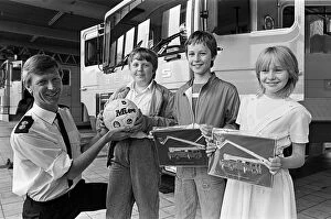 Images Dated 26th July 1985: Three winners of Keep Britain Tidy competitions were rewarded for the litter free ideas