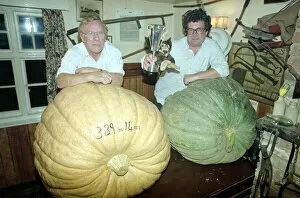 Images Dated 16th October 1991: Winners of the Partridge Green Pumpkin club competition 1991 showing off their pride