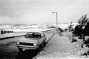 Images Dated 28th March 1972: Winter Weather - Snow Scenes 28 March 1972 - Rural scene in Northumberland