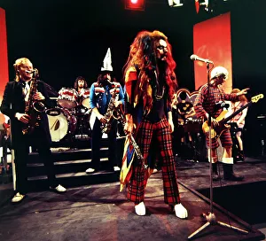 Images Dated 14th June 1974: Wizard - Pop Group seen here during rehearsals for the BBC television programme Top