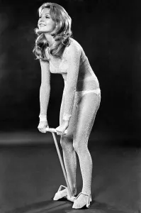 Images Dated 2nd January 1971: Woman performing the standing exercise for back and shoulders