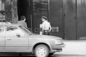 Images Dated 26th June 1984: Woman Police Officer patrolling the streets of New York, USA, June 1984