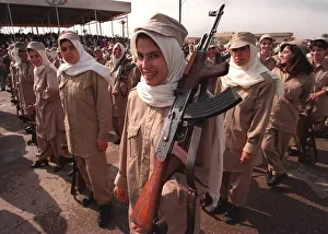 Womens Unit of the Volunteer Reserve Army in Iraq May 1998 Women in uniform Womens Unit of the Volunteer Reserve Army in Iraq May 1998 Women in uniform