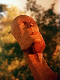 Images Dated 23rd November 1999: Wooden Sculpture Layerbretton Essex. 1999