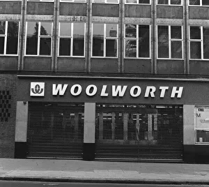Woolworths June 1977 shop sign Shop front exterior Woolworth woolies Woolworths June 1977 shop sign Shop front exterior Woolworth woolies