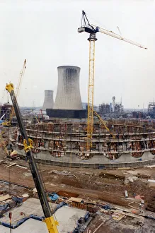 Work in progress at the Enron power station site. 16th September 1991 Work in progress at the Enron power station site. 16th September 1991