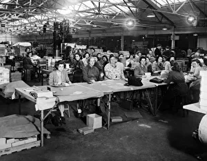 Aintree Gallery: Some of the workers in a section of the Bemrose printing works at Aintrees Long Lane